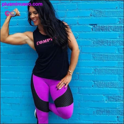Plus Minus Co Quick-drying Yarn Ankle - Length Yoga Leggings ||