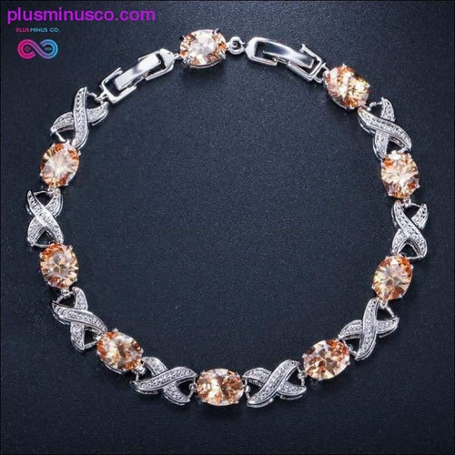 Plus Minus Co 925 Solid Sterling Silver Created Moissanite Morganite Ruby
