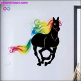 Plus Minus Co Rainbow Haired Horse Wall Sticker, view 3