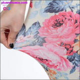 Plus Minus Co Red Roses Print Seamless Slim Leggings, view 2