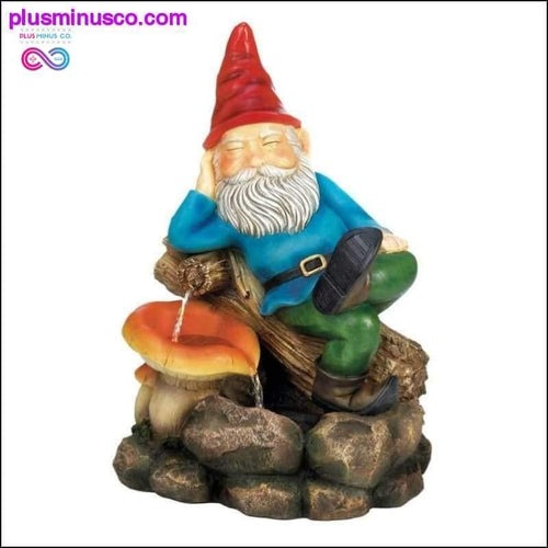 Plus Minus Co Relaxing Gnome Water Fountain