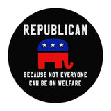 Plus Minus Co Republican Mouse Pad, Elephant, Politics, Political, Desk Accessories, Square Mouse Pad, Personalized Customized Mouse Pad, view 6