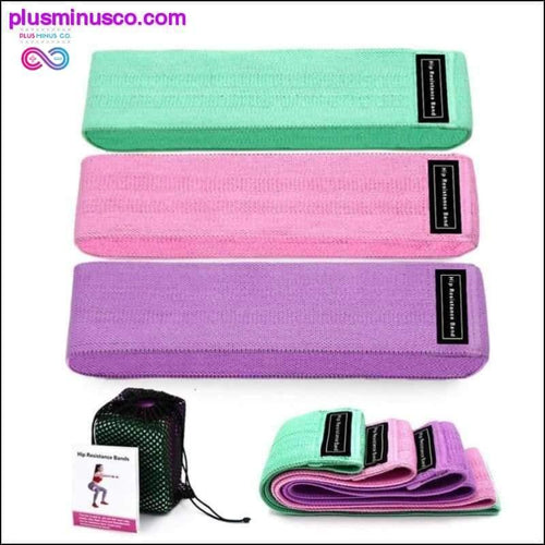 Plus Minus Co Resistance Bands 3-Piece Set Fitness Rubber Bands Expander