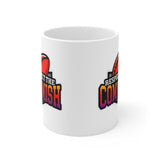 Plus Minus Co Respect the Commish, 15 oz. Black Mug, Fantasy Football Commissioner Accent Mug, fantasy football queen, Ceramic Mug 11oz,, view 3
