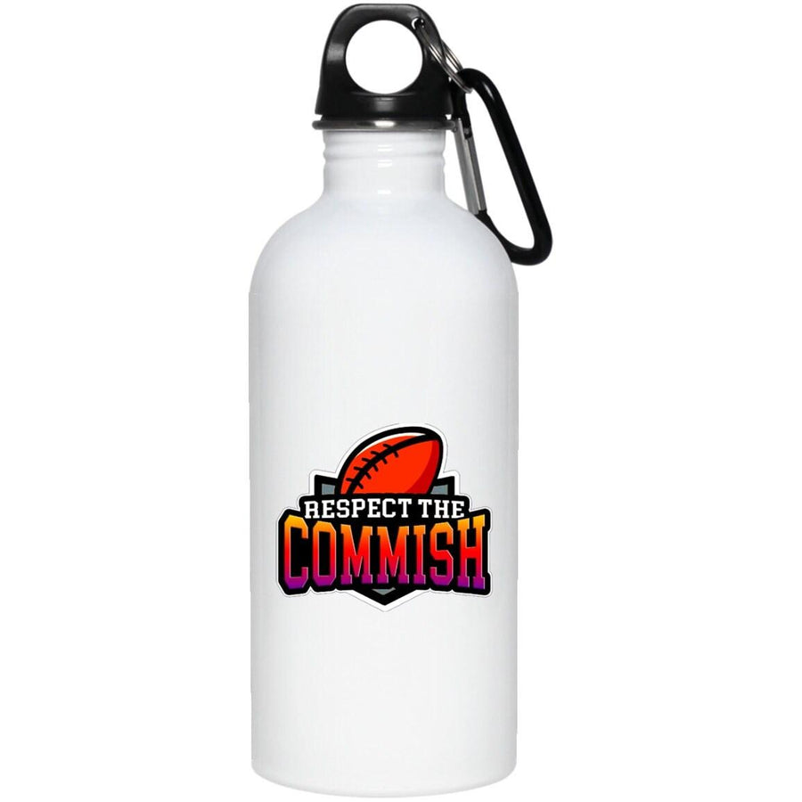Plus Minus Co Respect the Commish 20 oz. Stainless Steel Water Bottle