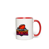 Plus Minus Co Respect The Commish Accent Mugs,American Football Mug - Football Fan Gift - Football Mug - Football Season Gift - Game On, view 2