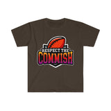 Plus Minus Co Respect The Commish T-Shirt, Football Tshirt, Football Gift For Men, Fantasy Football Tee Shirt, Commissioner Shirt,Fantasy Football Draft, view 2