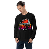 Plus Minus Co Respect the Commish Unisex|| Fantasy Football Commissioner || NFL Football Commissioner Unisex Sweatshirt, view 2