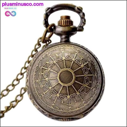 Plus Minus Co Retro Clock Harry Potter Necklace Pocket Watch