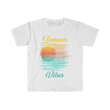 Plus Minus Co Retro Cool Vintage Summer Vibes Novelty Shirts T-Shirt Summer Vintage Retro Vibes Shirt Sunshine Tropical Summer Vibes Vacation TShirt, view 3