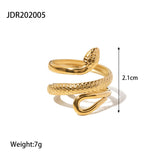 Plus Minus Co Retro style ring snake shaped ring women's ring fashionable temperament bracelet, view 6