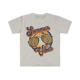 Plus Minus Co Retro Summer Vibes Leopard Sunglasses Shirt Vintage Summer Beach Tee Fun Summer Shirt Family Summer Vacation leopard glasses, view 3