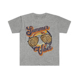 Plus Minus Co Retro Summer Vibes Leopard Sunglasses Shirt Vintage Summer Beach Tee Fun Summer Shirt Family Summer Vacation leopard glasses, view 4