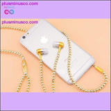 Plus Minus Co Rhinestone Jewelry Pearl Necklace Earphones With Mic Beads, view 2