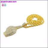 Plus Minus Co Rhinestones Middle Finger Pendant With 1 Row Tennis Chain, view 3