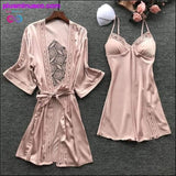 Plus Minus Co Robe & Gown Sets Sexy Lace Sleep Lounge Pijama, view 2