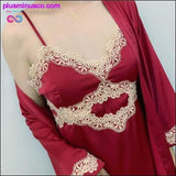 Plus Minus Co Robe & Gown Sets Sexy Lace Sleep Lounge Pijama, view 6
