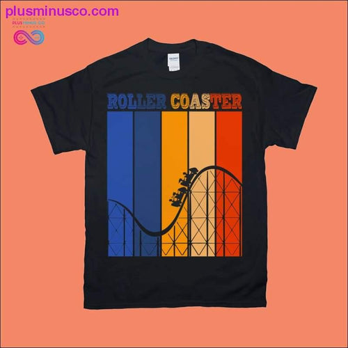 Plus Minus Co Roller Coaster | Vertical Stripes | Sunset T-Shirts