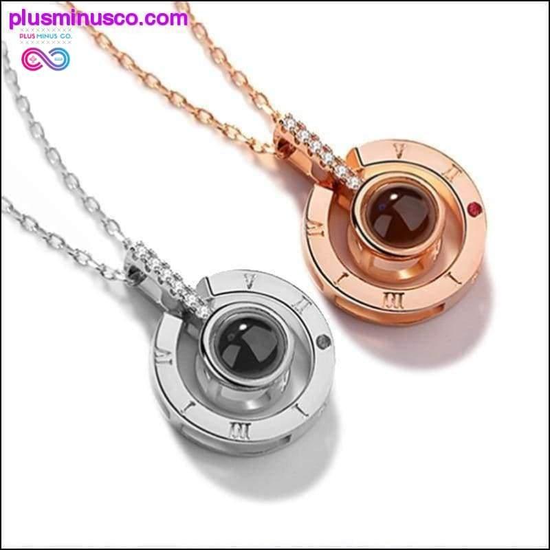 Plus Minus Co Rose Gold & Silver 100 Languages I Love You Projection