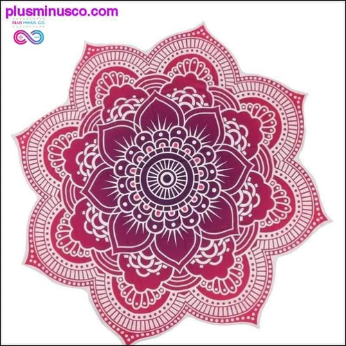 Plus Minus Co Round Beach Mat Indian Mandala Tapestry Beach Hike Picnic