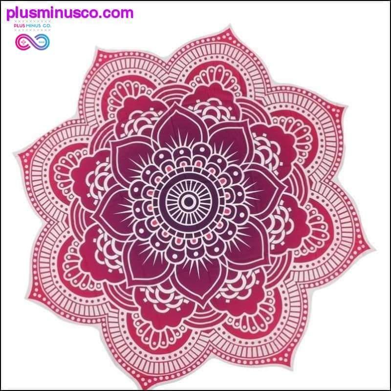 Plus Minus Co Round Beach Mat Indian Mandala Tapestry Beach Hike Picnic