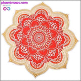 Plus Minus Co Round Beach Mat Indian Mandala Tapestry Beach Hike Picnic, view 2