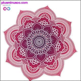 Plus Minus Co Round Beach Mat Indian Mandala Tapestry Beach Hike Picnic, view 3