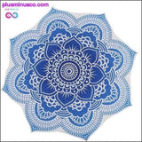 Plus Minus Co Round Beach Mat Indian Mandala Tapestry Beach Hike Picnic, view 4