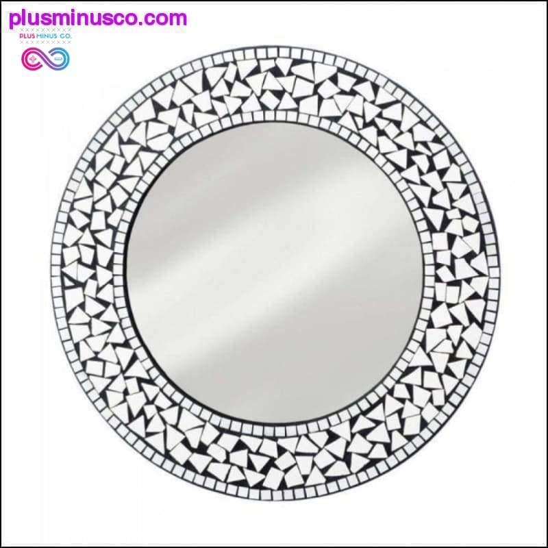 Plus Minus Co Round Mosaic Wall Mirror || PlusMinusco.Com