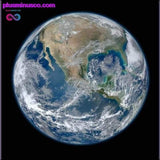 Plus Minus Co Round Puzzle Moon/ Earth Puzzle 1000 Pieces Difficult For, view 2