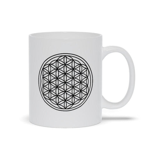 Plus Minus Co Sacred Geometry, Flower Of Life Mugs,  sacred geometry art