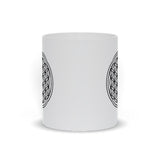 Plus Minus Co Sacred Geometry, Flower Of Life Mugs,  sacred geometry art, view 2