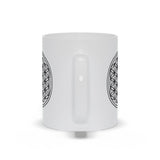 Plus Minus Co Sacred Geometry, Flower Of Life Mugs,  sacred geometry art, view 3