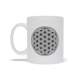 Plus Minus Co Sacred Geometry, Flower Of Life Mugs,  sacred geometry art, view 4