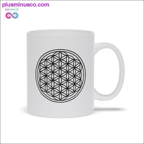 Plus Minus Co Sacred Geometry, Flower of Life Mugs