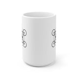 Plus Minus Co Sacred Geometry, Metatrons Cube Mugs , Sacred Geometry Art White Ceramic Mug, view 4