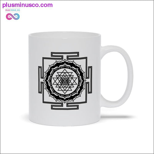 Plus Minus Co Sacred Geometry, Shri Yantra Mugs