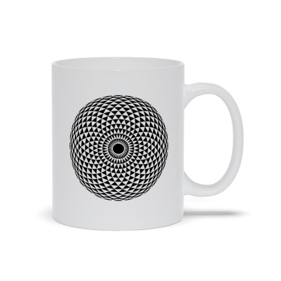 Plus Minus Co Sacred Geometry, Torus. Yantra Hypnotic Eye Mugs, sacred geometry art