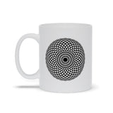 Plus Minus Co Sacred Geometry, Torus. Yantra Hypnotic Eye Mugs,  sacred geometry art, view 4