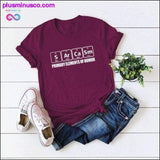 Plus Minus Co Sarcasm Letter Print T-shirt Largre Size Casual Summer Short, view 4