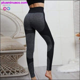 Plus Minus Co Seamless High Waist Push-up Tights for Running, Training and, view 5