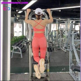 Plus Minus Co Seamless High Waist Yoga Gymn Leggings || PlusMinusco.com, view 5