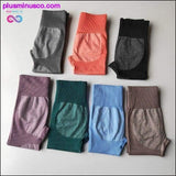 Plus Minus Co Seamless High Waist Yoga Gymn Leggings || PlusMinusco.com, view 6