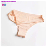 Plus Minus Co Seamless Lady Thong Soft Ice Silk G String Low Waist Women, view 2