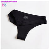 Plus Minus Co Seamless Lady Thong Soft Ice Silk G String Low Waist Women, view 4
