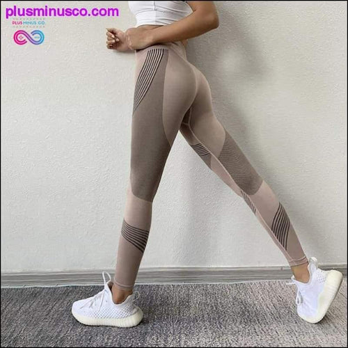 Plus Minus Co Seamless Quick Dry,High Waist Ankle-length Knitted Pants for