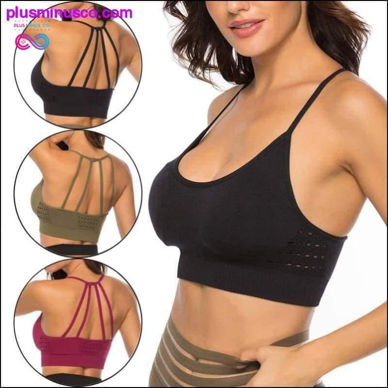 Plus Minus Co Seamless Sports Bra Active Wear For Fitness Cross Tops