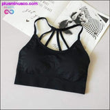 Plus Minus Co Seamless Sports Bra Active Wear For Fitness Cross Tops, view 2