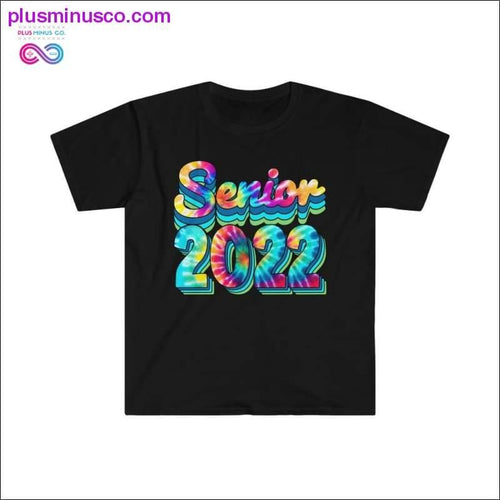 Plus Minus Co Senior 2022 Tie-Dye Print Solid T-shirt