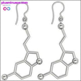 Plus Minus Co Serotonin Happiness Chemical Molecule Structure Necklace &, view 4
